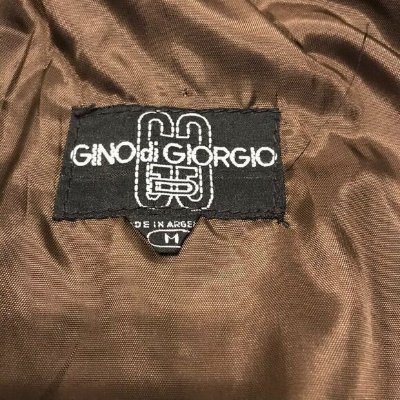 Vintage Gino di Giorgio single button leather jacket size‎ M - Picture 3 of 7